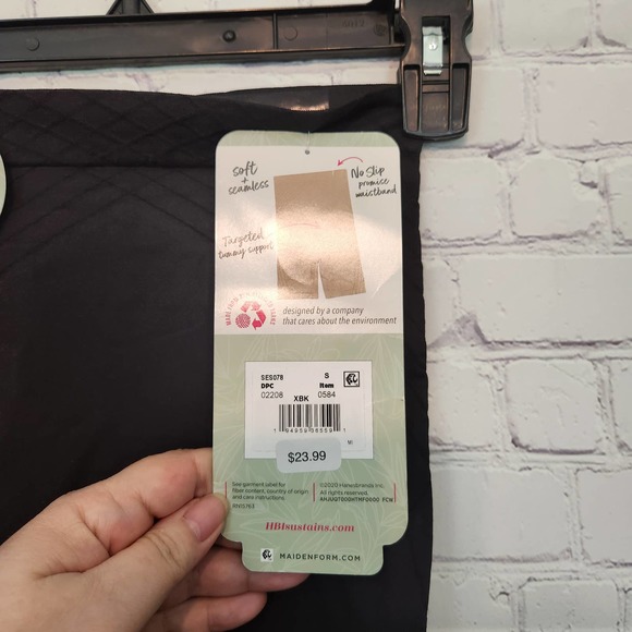 NWT Maidenform Women's Self Expressions Black high Waist Thigh Slimmer  S - Picture 4 of 9